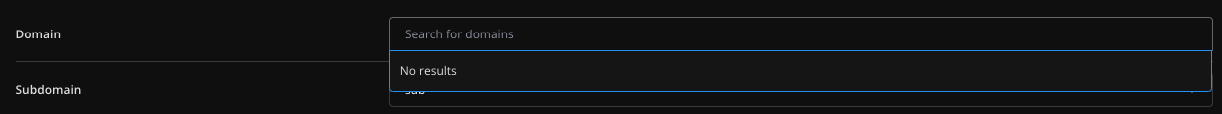 No results