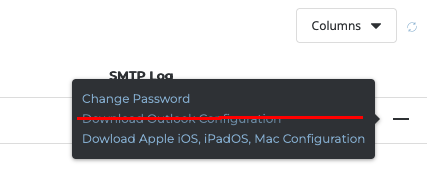 Removed Outlook Configuration Action