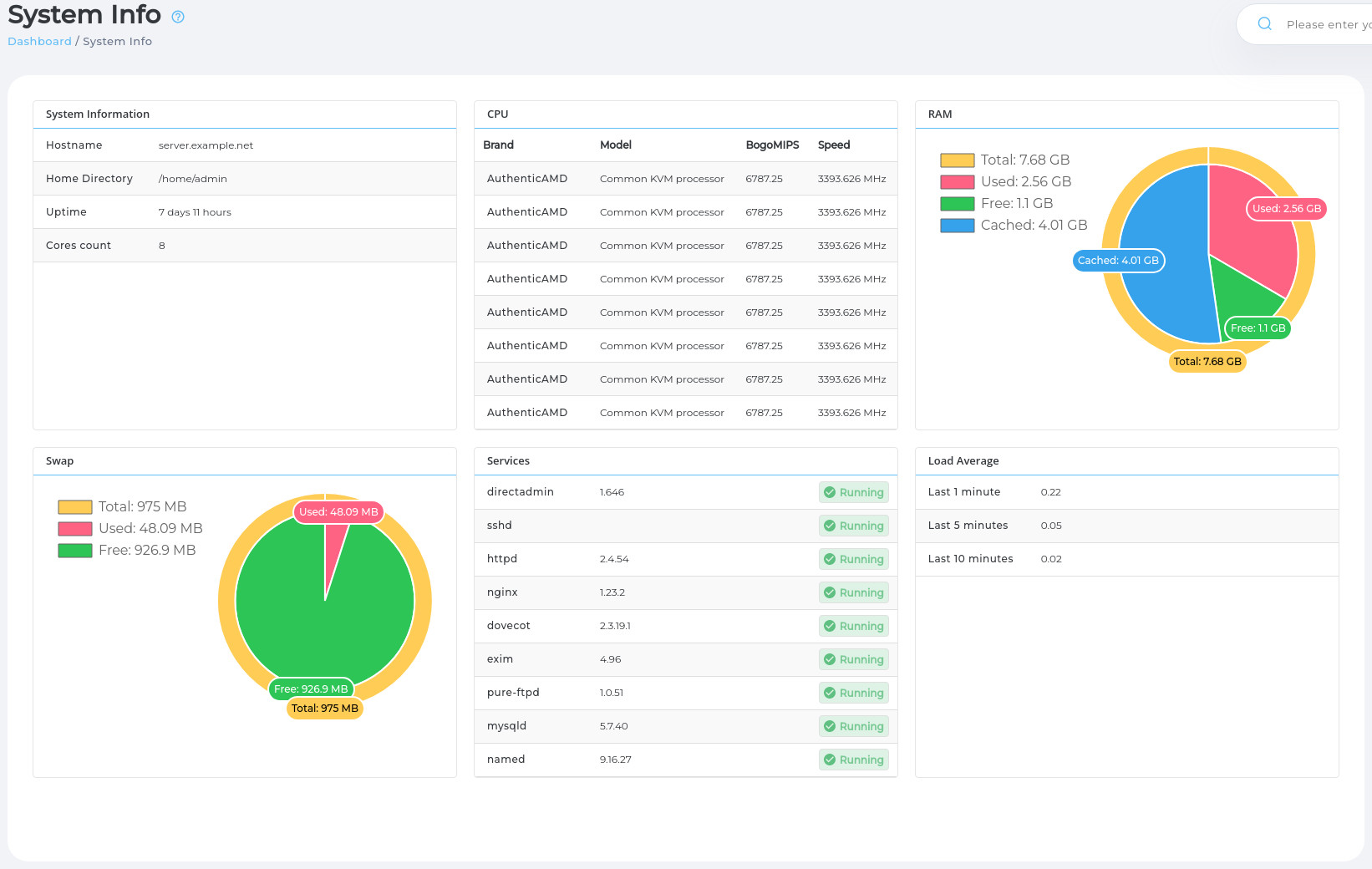 System Info & Files / System Information